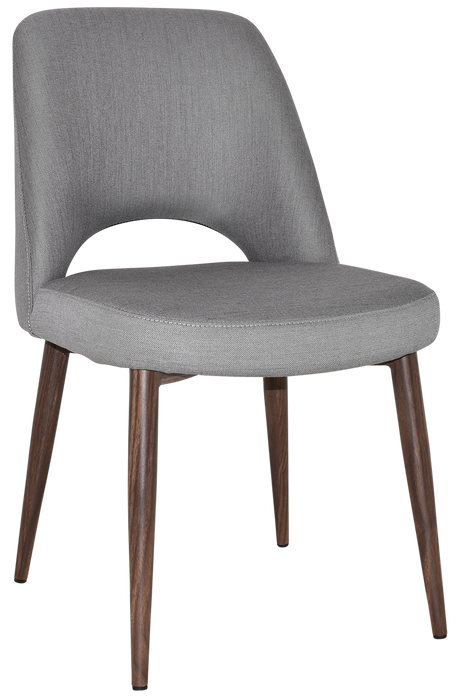 Chair Albury Metal Light Walnut - Gravity