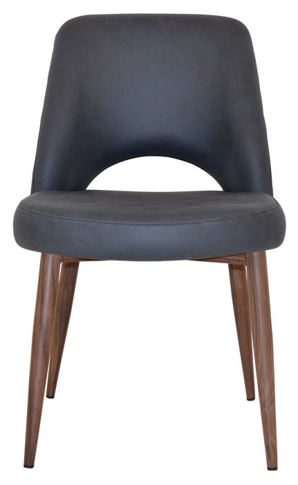 Chair Albury Metal Light Walnut - Pelle/Benito