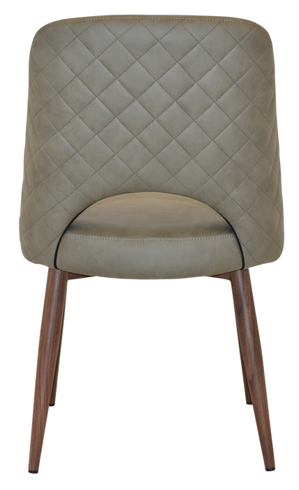 Chair Albury Metal Light Walnut - Pelle/Benito