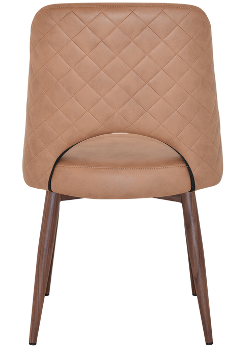 Chair Albury Metal Light Walnut - Pelle/Benito