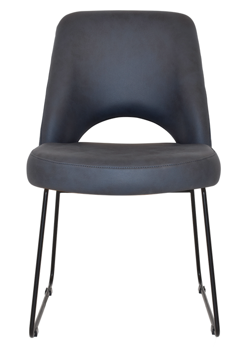 Chair Albury Sled Black - Pelle/Benito