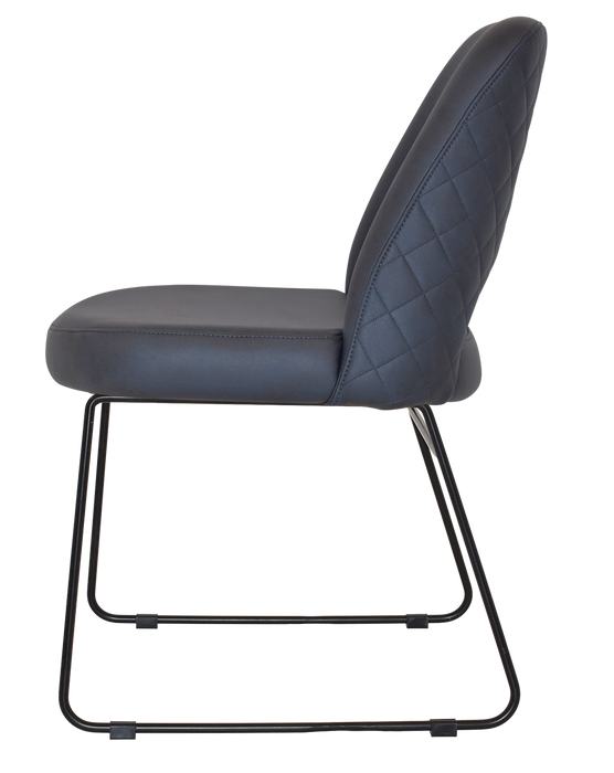 Chair Albury Sled Black - Pelle/Benito