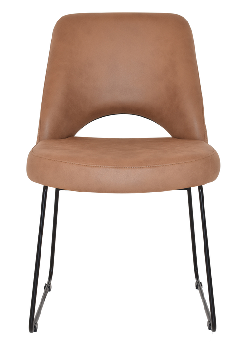 Chair Albury Sled Black - Pelle/Benito