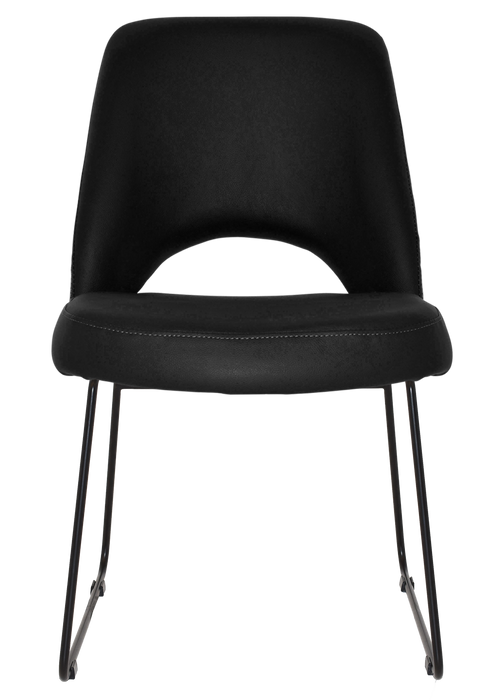 Chair Albury Sled Black - Vinyl