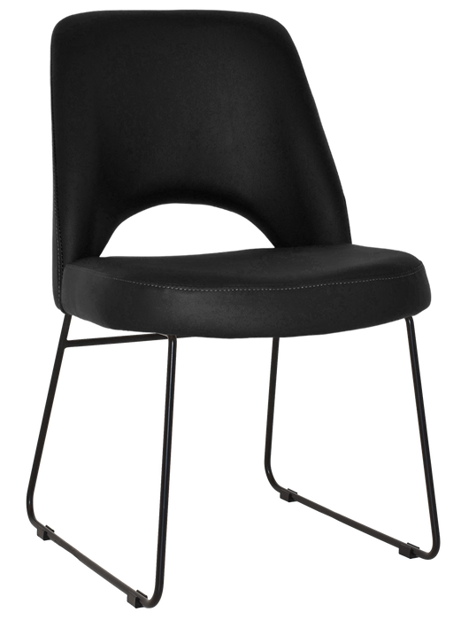 Chair Albury Sled Black - Vinyl