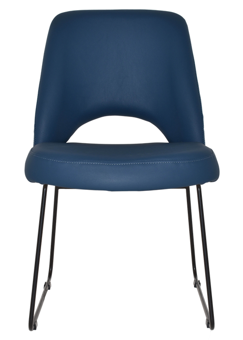 Chair Albury Sled Black - Vinyl