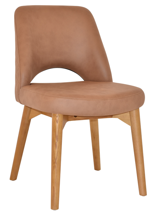 Chair Albury Timber Light Oak - Pelle/Benito