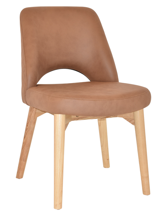 Chair Albury Timber Natural - Pelle/Benito