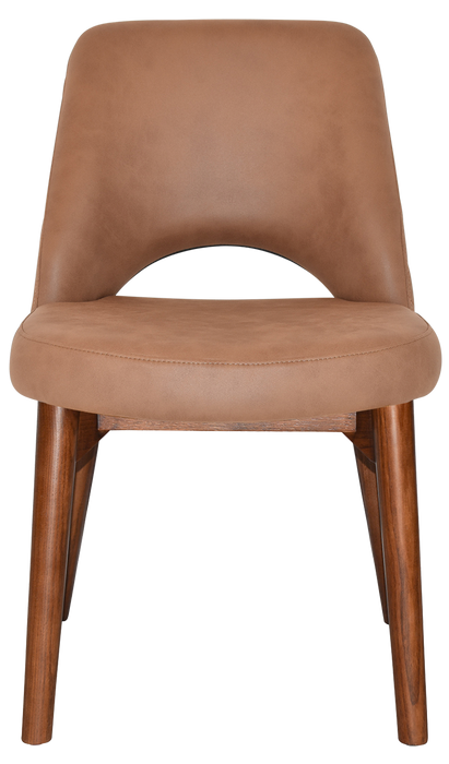 Chair Albury Timber Light Walnut - Pelle/Benito