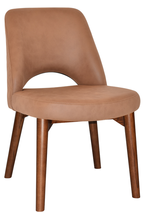 Chair Albury Timber Light Walnut - Pelle/Benito