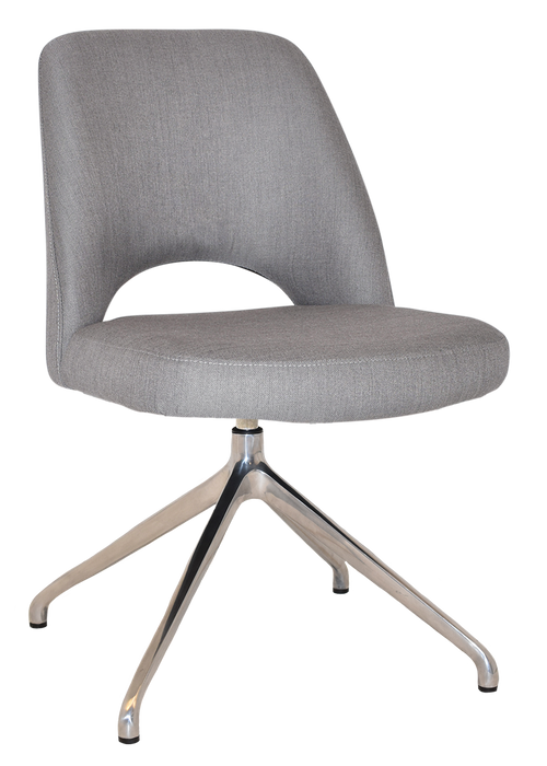 Chair Albury Trestle V2 Polished Aluminium - Gravity