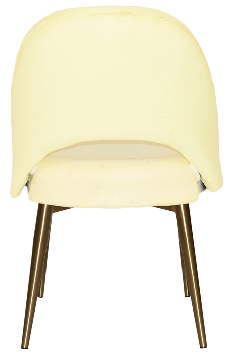 Chair Chevron Metal (Slim) Brass - Unupholstered