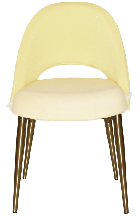 Chair Chevron Metal (Slim) Brass - Unupholstered