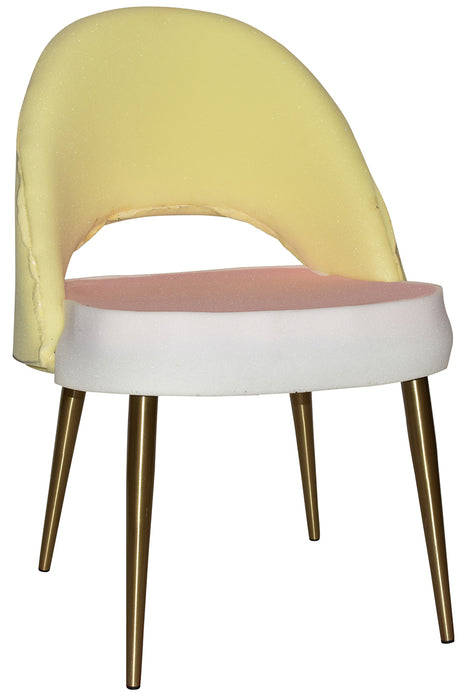 Chair Chevron Metal (Slim) Brass - Unupholstered