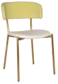 Chair Lugano Uph 2 Brass