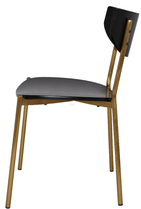 Chair Marco Brass - Black (Seat And Back)