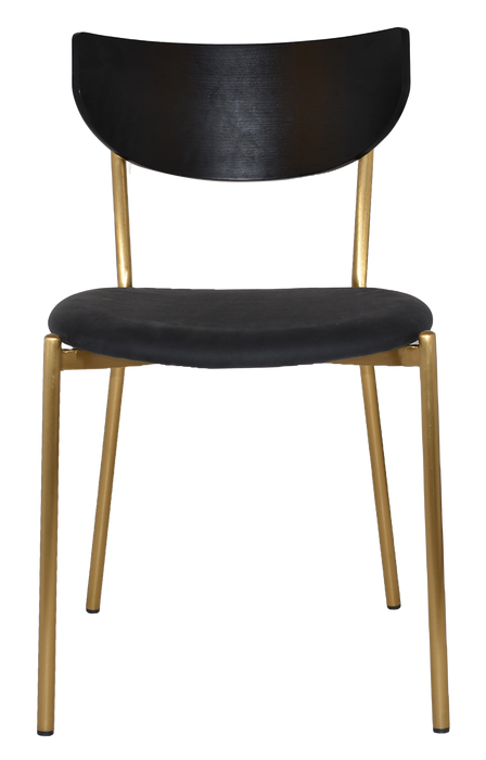 Chair Marco Brass - Black - Vinyl Black