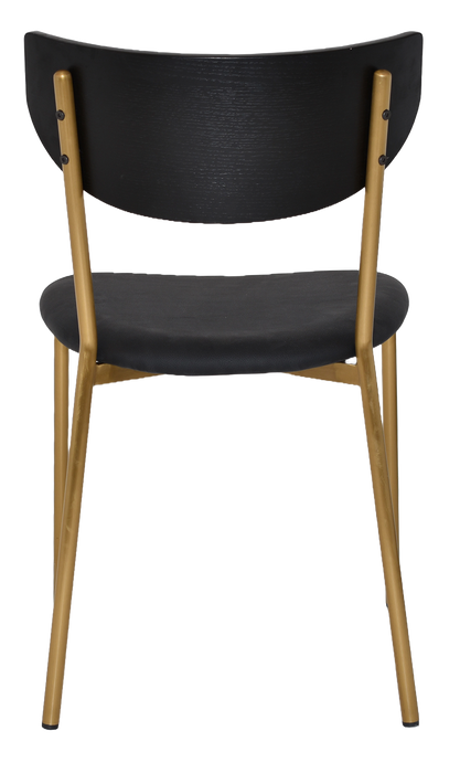 Chair Marco Brass - Black - Vinyl Black