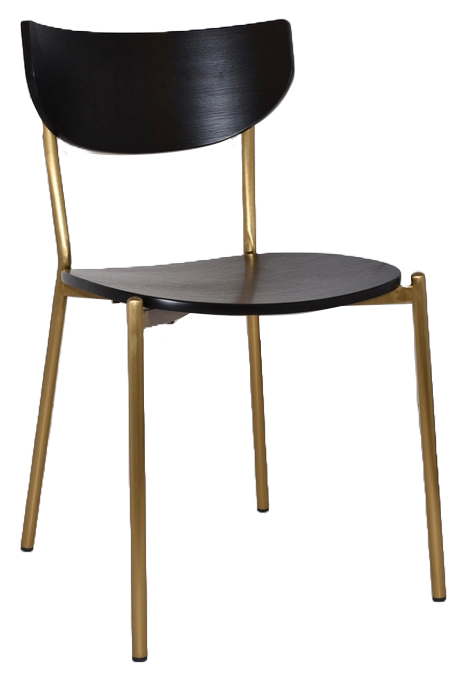 Chair Marco Brass - Black (Seat And Back)