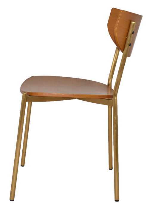 Chair Marco Brass - Light Oak (Seat And Back)