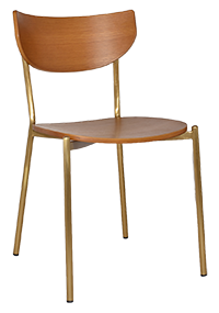 Chair Marco Brass - Light Oak (Seat And Back)