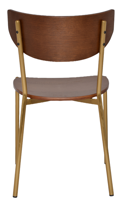 Chair Marco Brass - Light Walnut (Seat And Back)