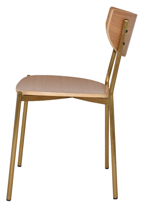 Chair Marco Brass - Natural (Seat And Back)