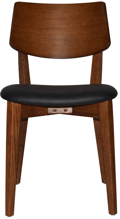 Chair Phoenix Light Walnut - Vinyl Black