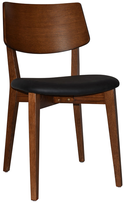 Chair Phoenix Light Walnut - Vinyl Black