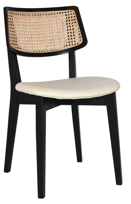 Chair Phoenix Rattan Black - Unupholstered