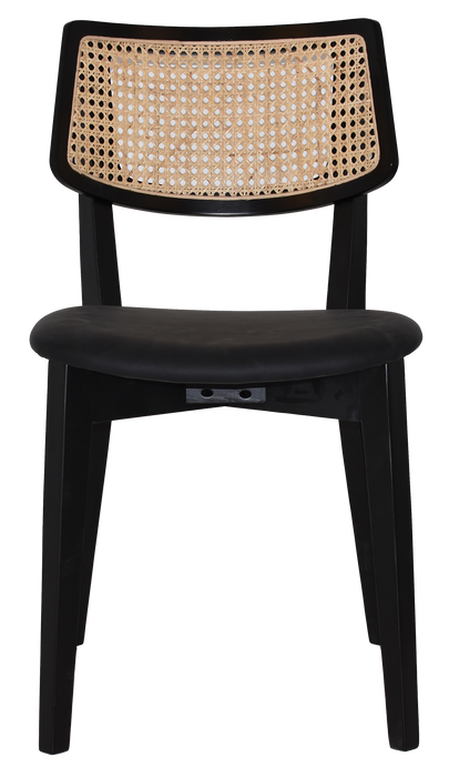 Chair Phoenix Rattan Black - Vinyl Black