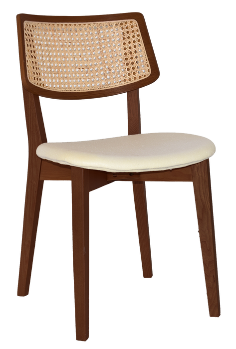 Chair Phoenix Rattan Light Walnut - Unupholstered