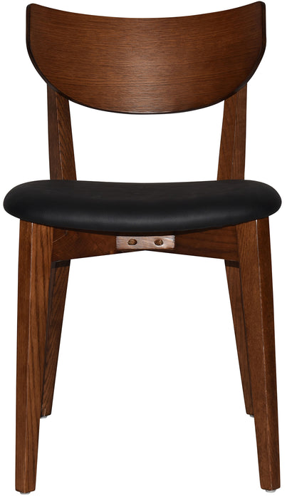 Chair Rialto Light Walnut - Vinyl Black