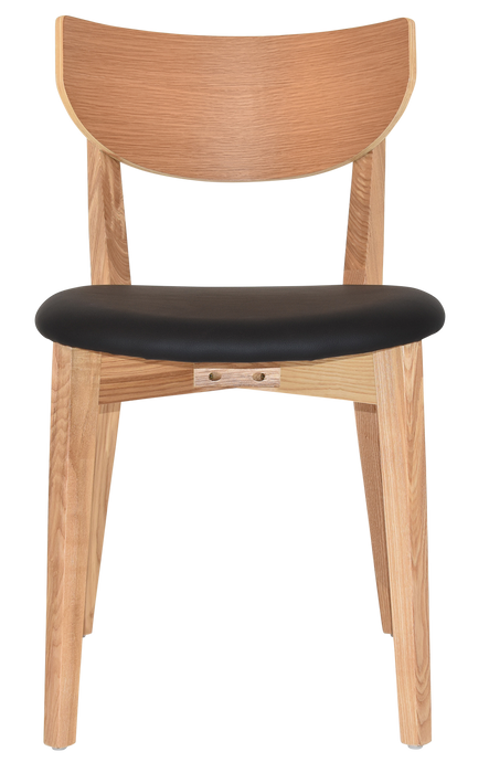 Chair Rialto Natural - Vinyl Black