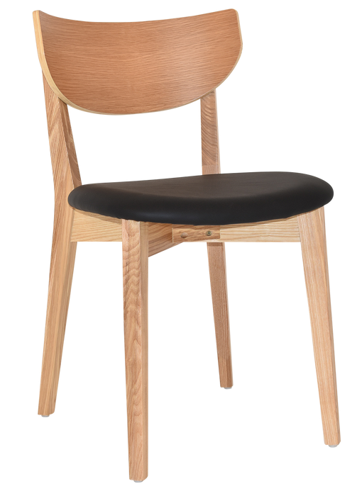 Chair Rialto Natural - Vinyl Black