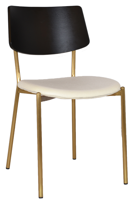 Chair Texas Brass - Black - Unupholstered