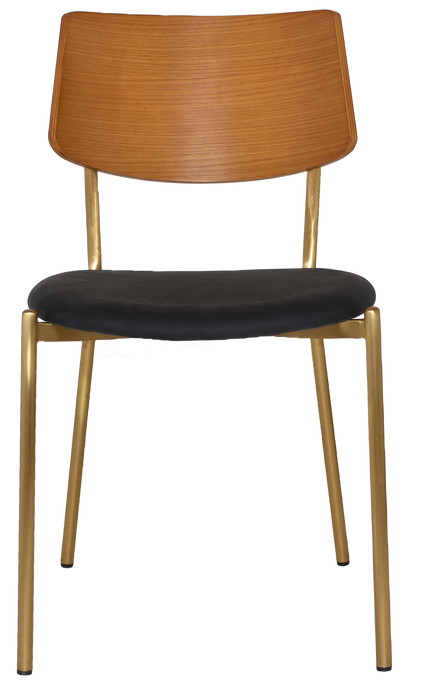 Chair Texas Brass - Light Oak - Vinyl Black