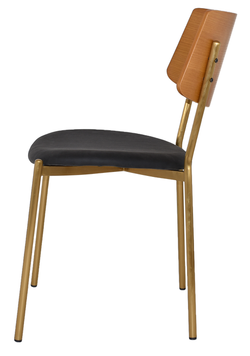 Chair Texas Brass - Light Oak - Vinyl Black