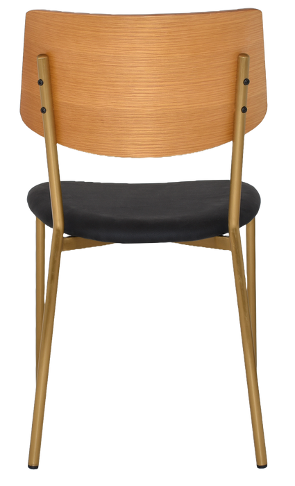 Chair Texas Brass - Light Oak - Vinyl Black