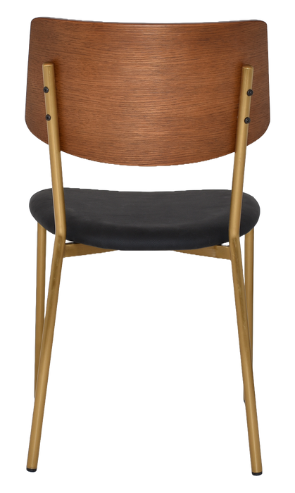 Chair Texas Brass - Light Walnut - Vinyl Black