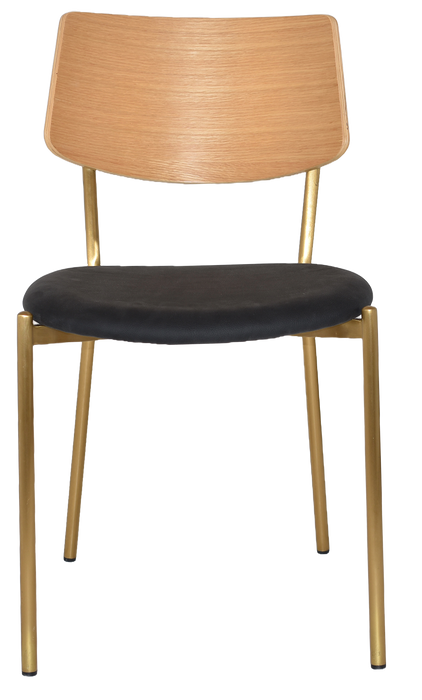 Chair Texas Brass - Natural - Vinyl Black