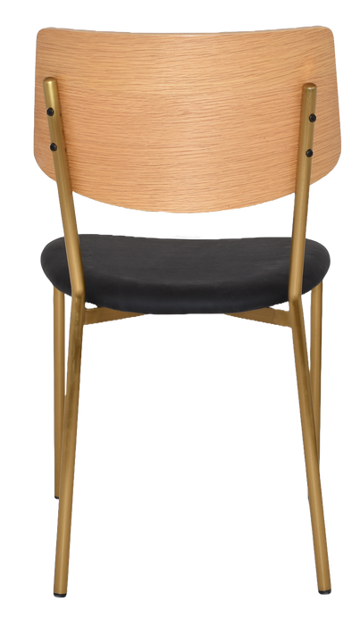 Chair Texas Brass - Natural - Vinyl Black