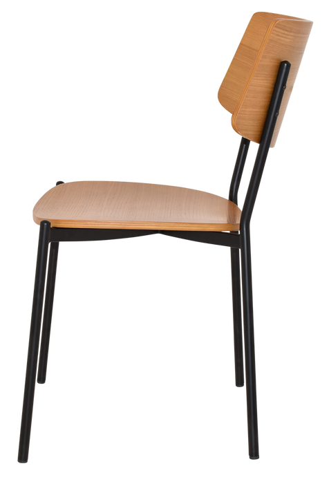 Chair Texas Black - Light Oak