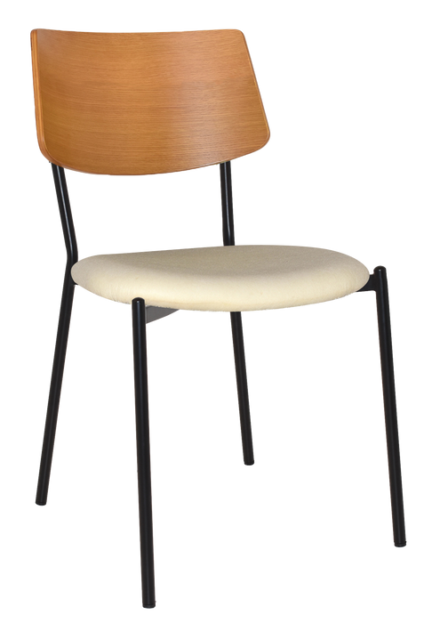 Chair Texas Black - Light Oak - Unupholstered