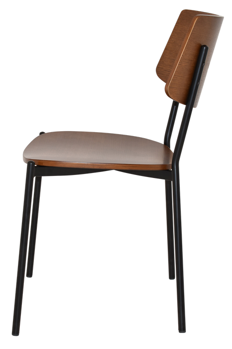 Chair Texas Black - Light Walnut