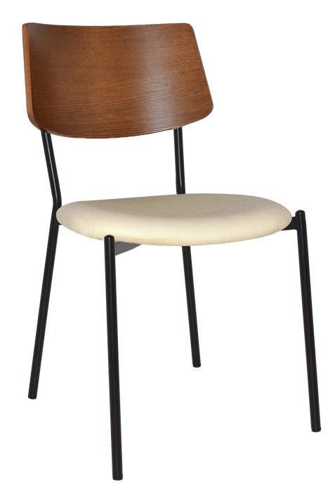 Chair Texas Black - Light Walnut - Unupholstered