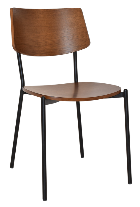 Chair Texas Black - Light Walnut