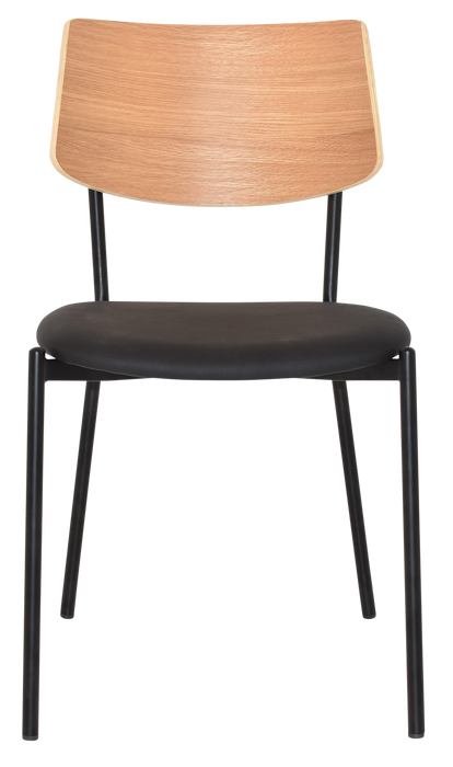 Chair Texas Black - Natural - Vinyl Black