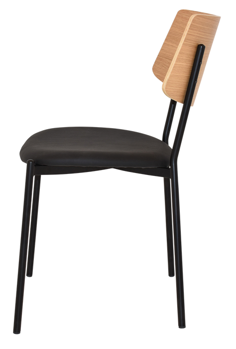 Chair Texas Black - Natural - Vinyl Black