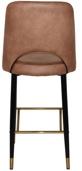 Stool Albury Side 750 Metal Black Brass